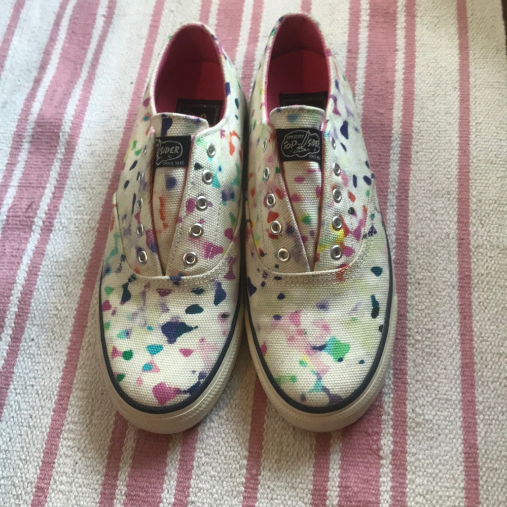 Sperry Multi-Color Slip Ons